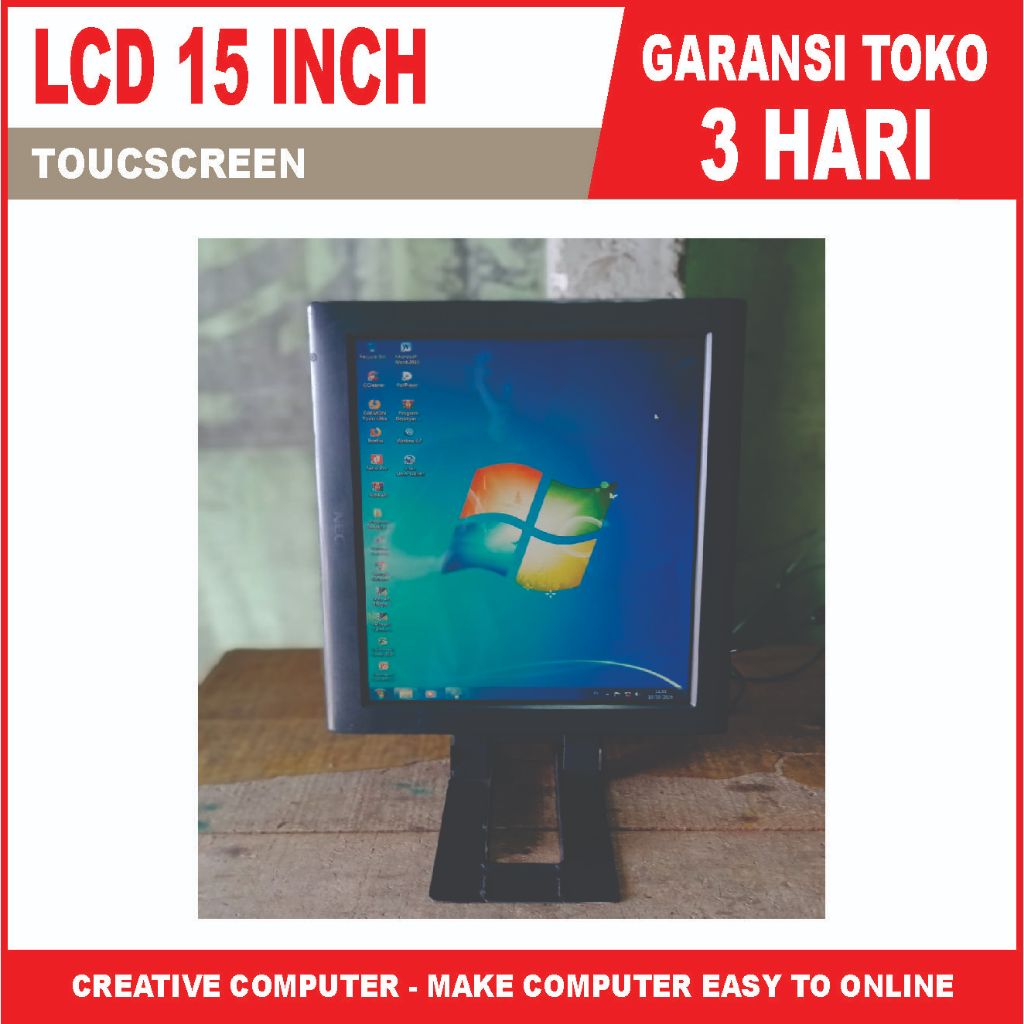 MONITOR TOUCSCREEN 15 INCH TANPA BRAKET TANPA KAKI