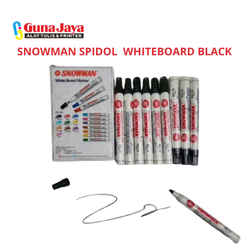 

Snowman Spidol Whiteboard Boardmarker - Spidol Khusus Whiteboard untuk Menulis dan Menghapus dengan Mudah - GunajayaATK