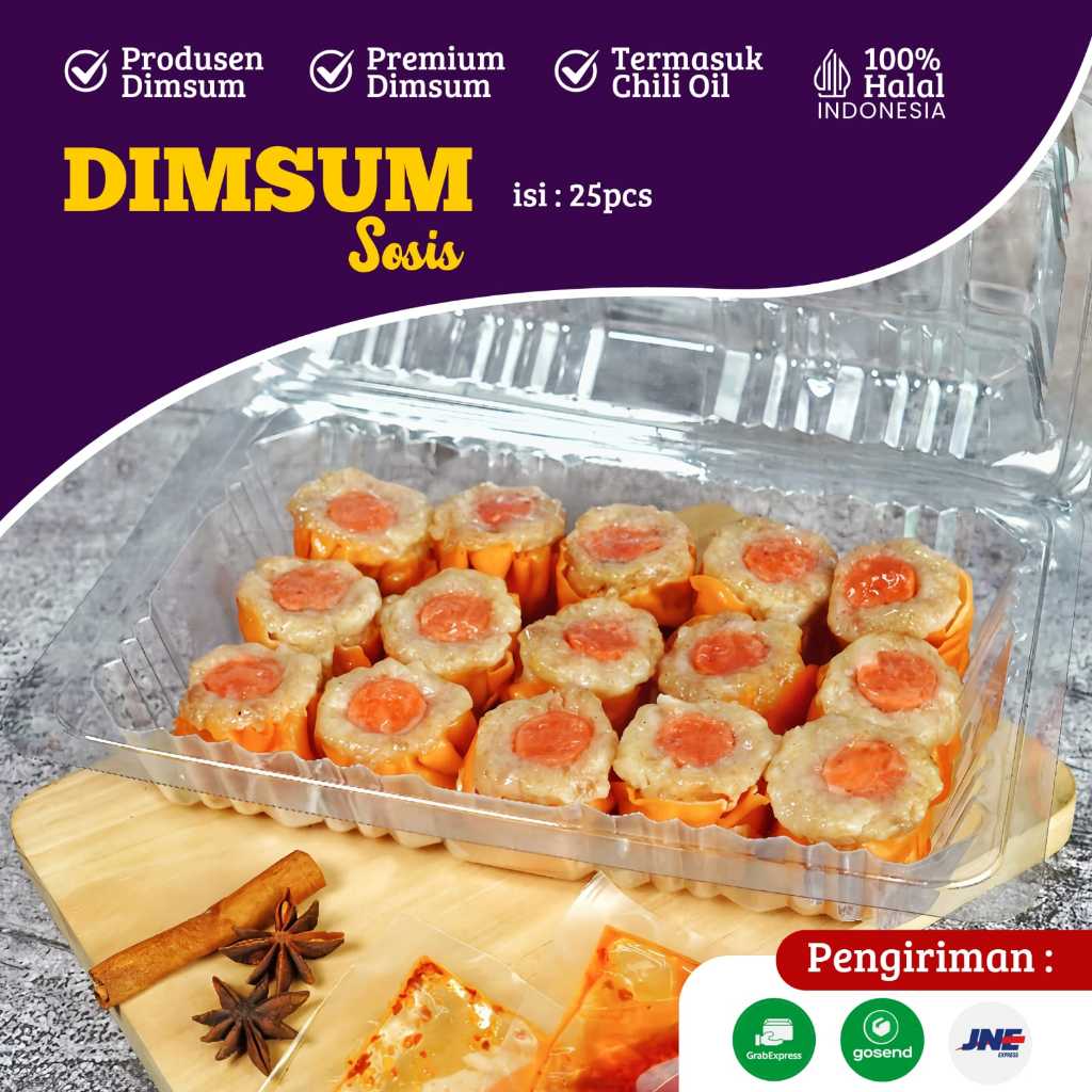 

produsen dimsum siomay dim sam toping sosis isi 25