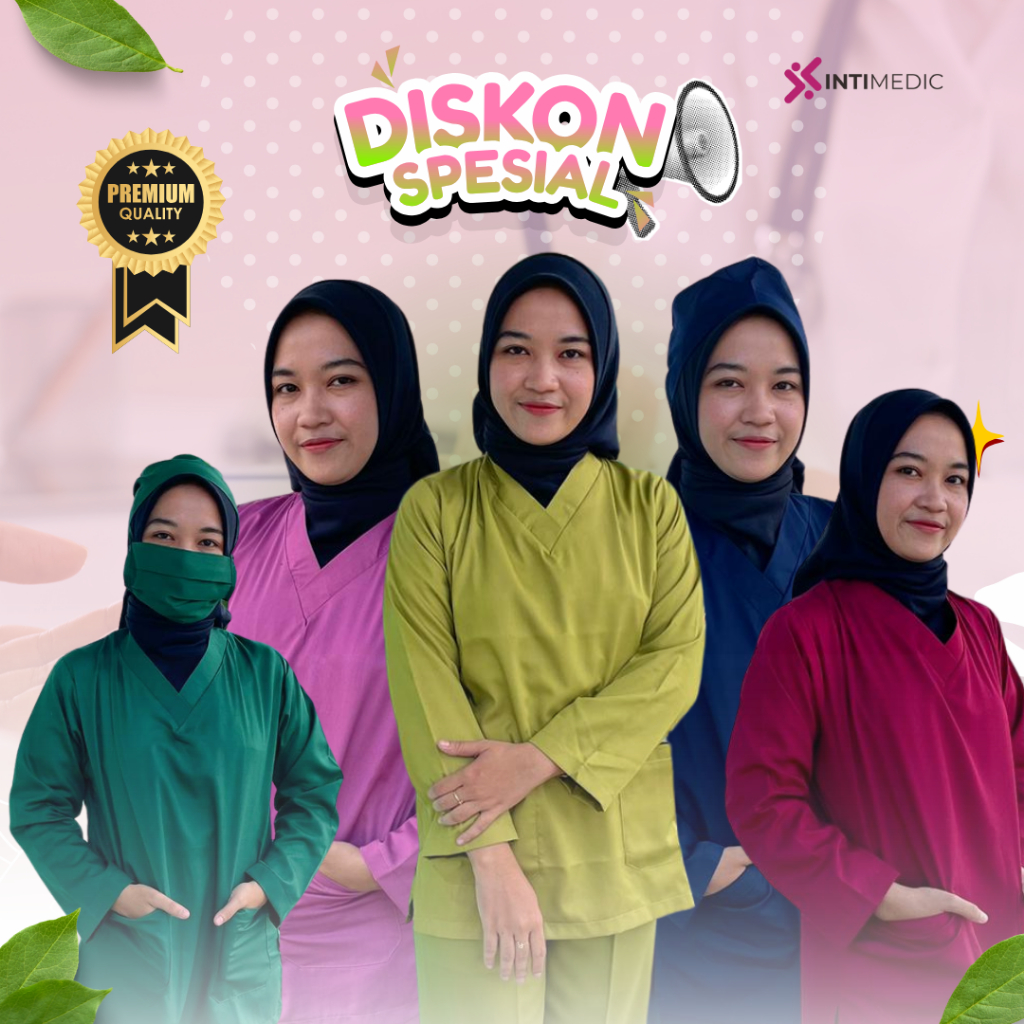 Setelan Baju Oka / Baju Jaga Perawat/Baju Oka bahan toyobo