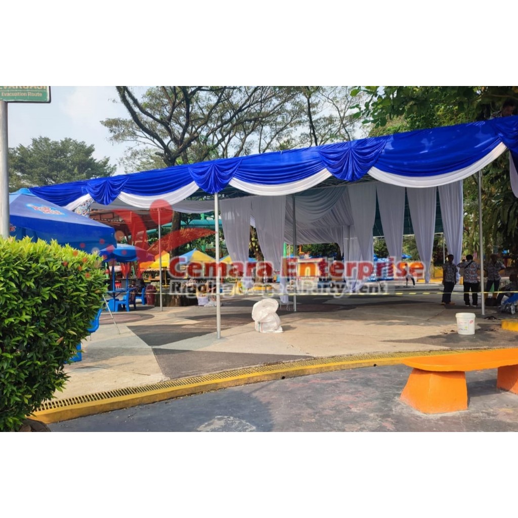 TENDA PESTA UKURAN 3M X 6M PAKET LENGKAP