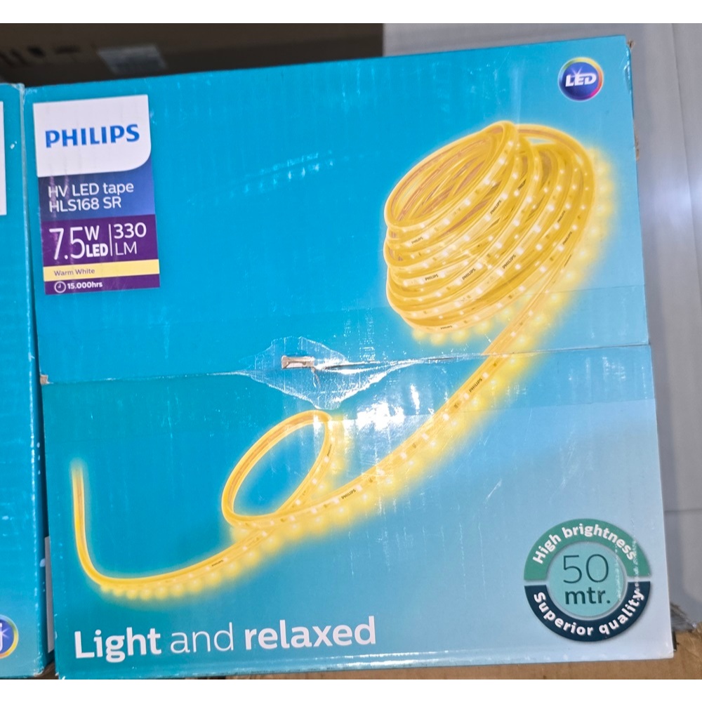 Lampu Selang PHILIPS Led Tape HLS168 SR 7.5w 7.5 Watt  50m 50 Meter 1 Roll Super Terang