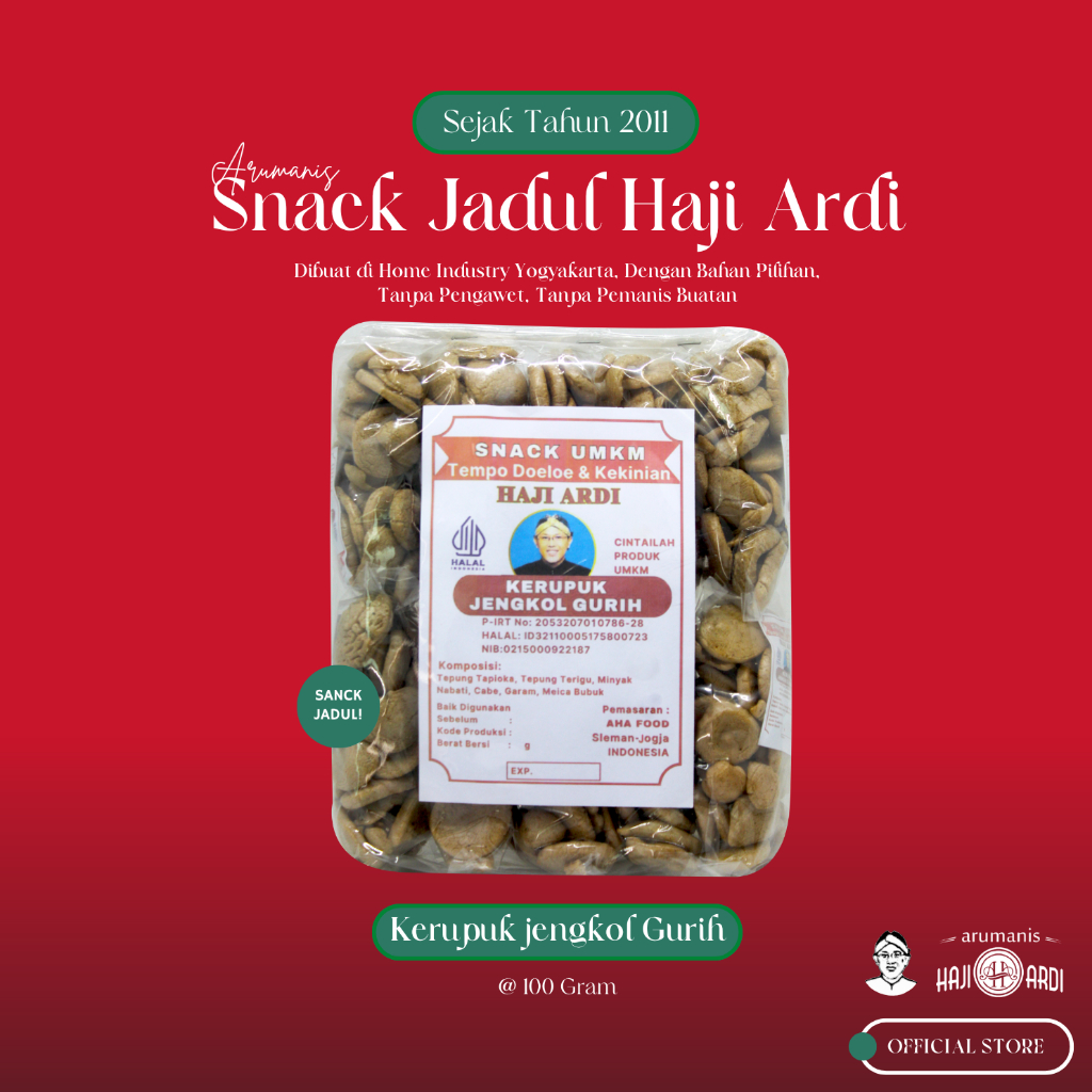 

Kerupuk Jengkol Gurih Snack Jadul Haji Ardi