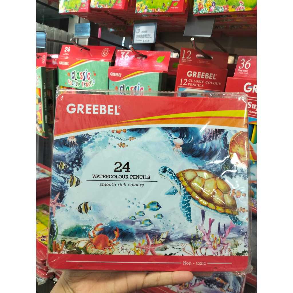 

Gramedia - GREEBEL 2724 WATER COLOUR PENCIL TIN CASE CRD