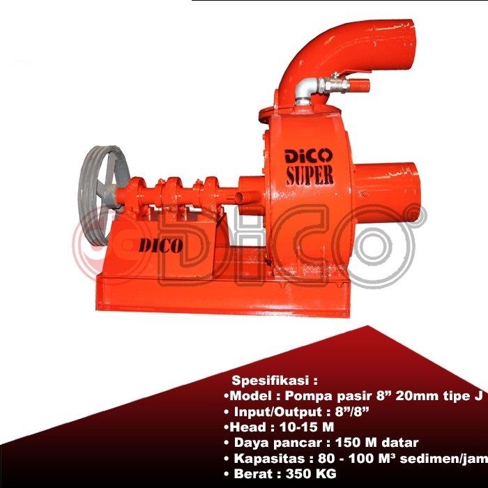 POMPA Pasir 8" DICO 20mm seri J (as 2½")