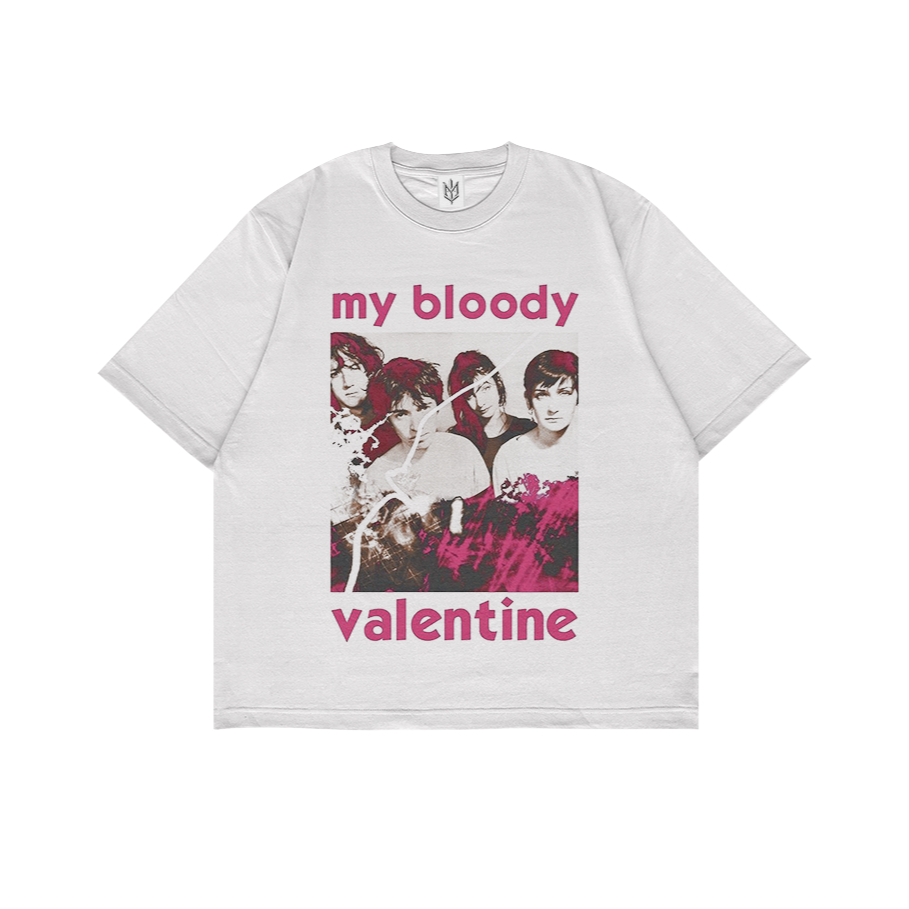 KAOS BAJU MY BLOODY VALENTINE BAND | T-SHIRT OVERSIZE PUTIH STYLE Y2K VINTAGE BOOTLEG GRUNGE | PRIA 