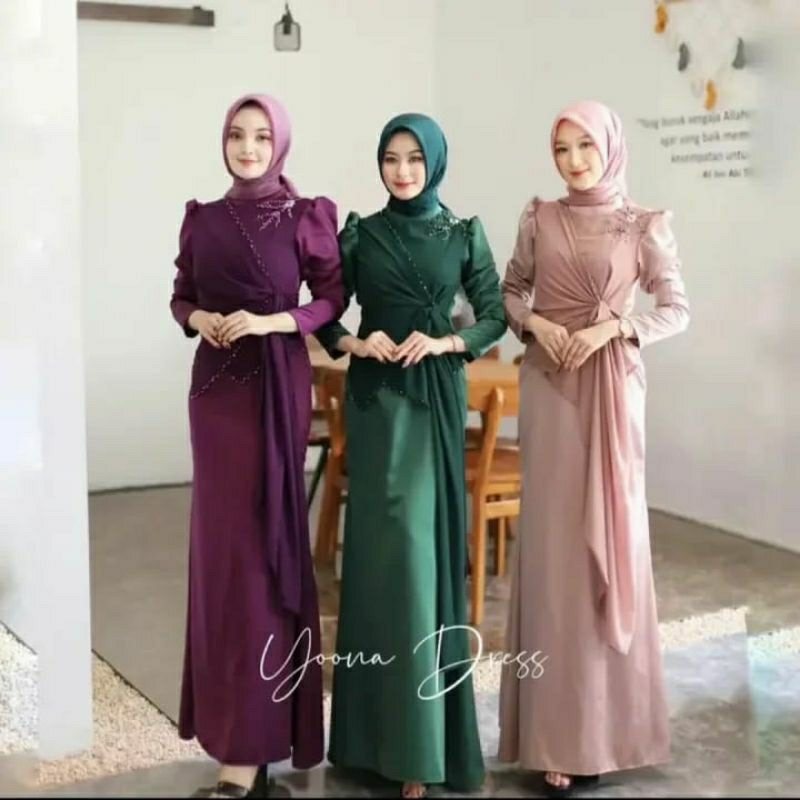DRESS YOONA BAJU PESTA PERNIKAHAN MEWAH BAJU KONDANGAN WANITA