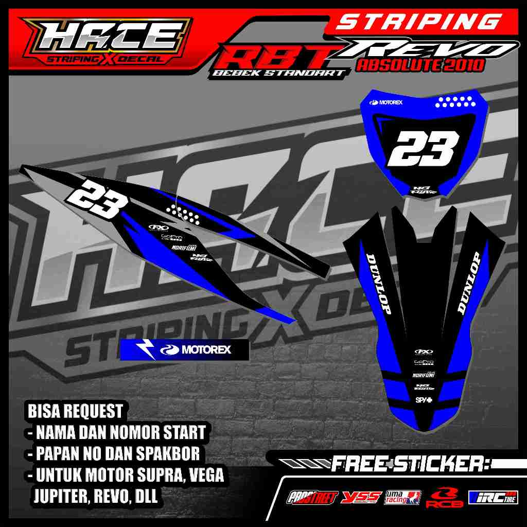 792 STRIPING STICKER RBT REVO ABSOLUTE - STRIPING STICKER REVO ABSOLUTE PREMIUM GRAFIK
