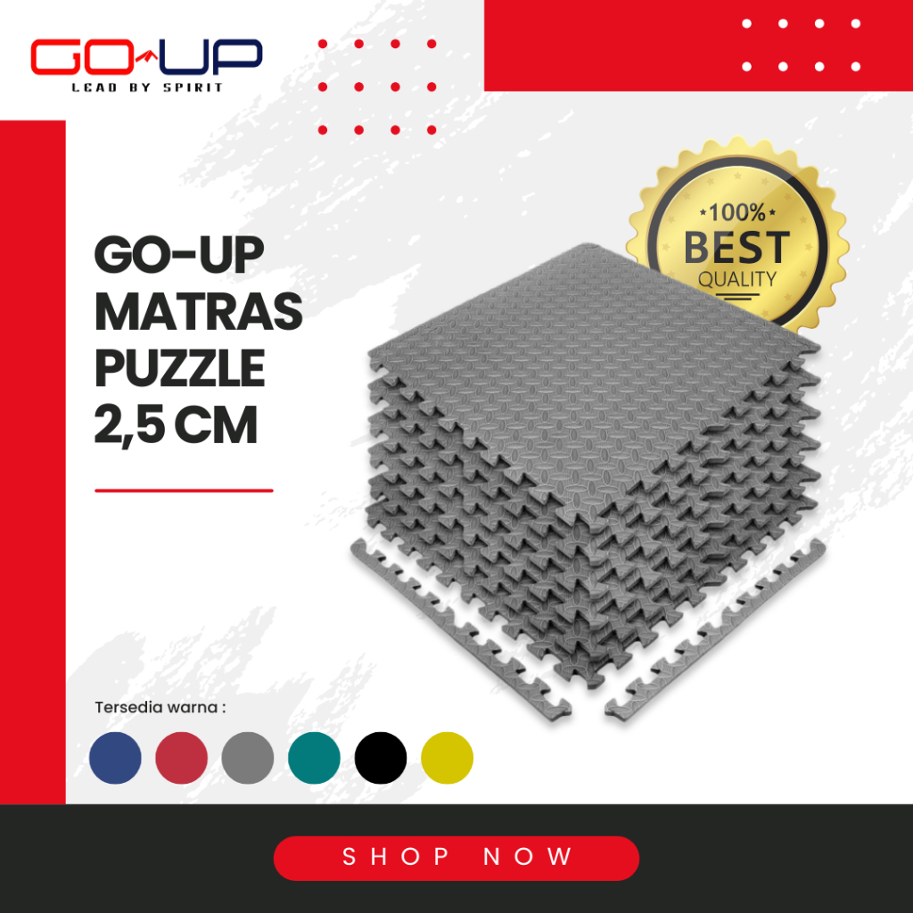 Go-Up Matras Bela Diri Puzzle 2,5 CM (Karate, Silat, Taekwondo)