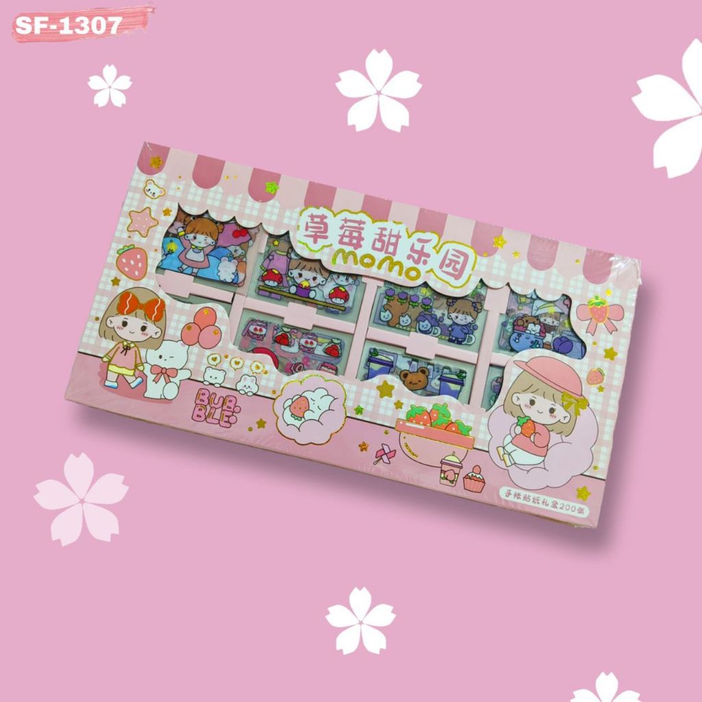 

Sticker MOMO Isi 200 Lembar Murah Stiker MOMO Waterproof Sticker Murah Stiker Lucu Stiker Journal