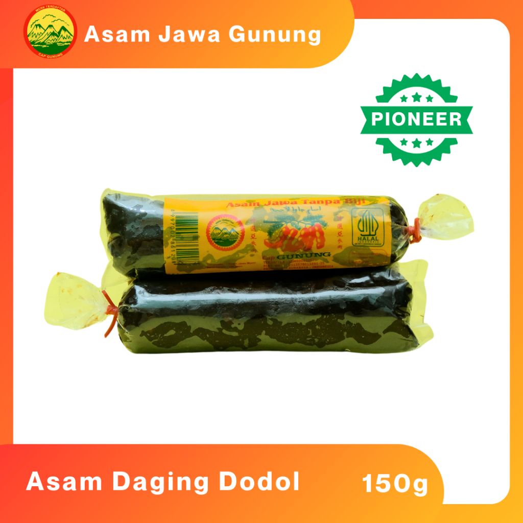 

ASAM JAWA TANPA BIJI ASAM DAGING CAP GUNUNG 150GR