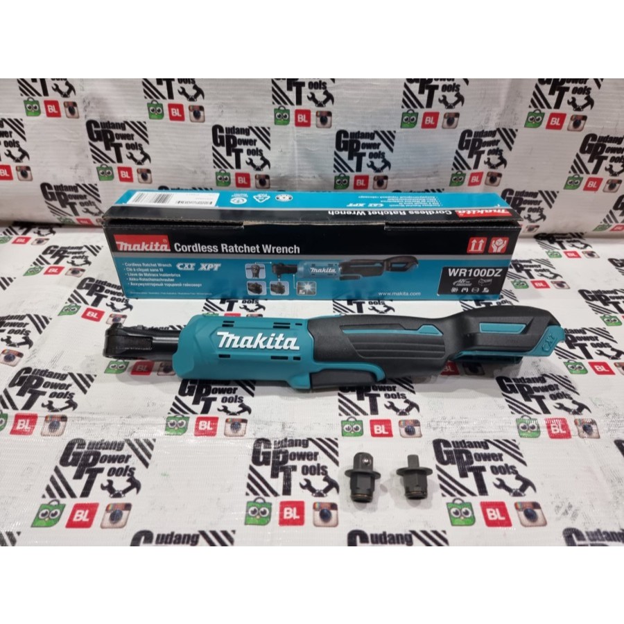 Mesin Ratchet Cordless Makita Ratchet Baterai Cordless WR100DZ Rachet Sock 12V WR100DZ WR 100DZ