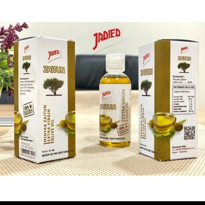 

Jadied Zaitun Extra Virgin Olive Oil 60 ML Dan 100 ML Termurah