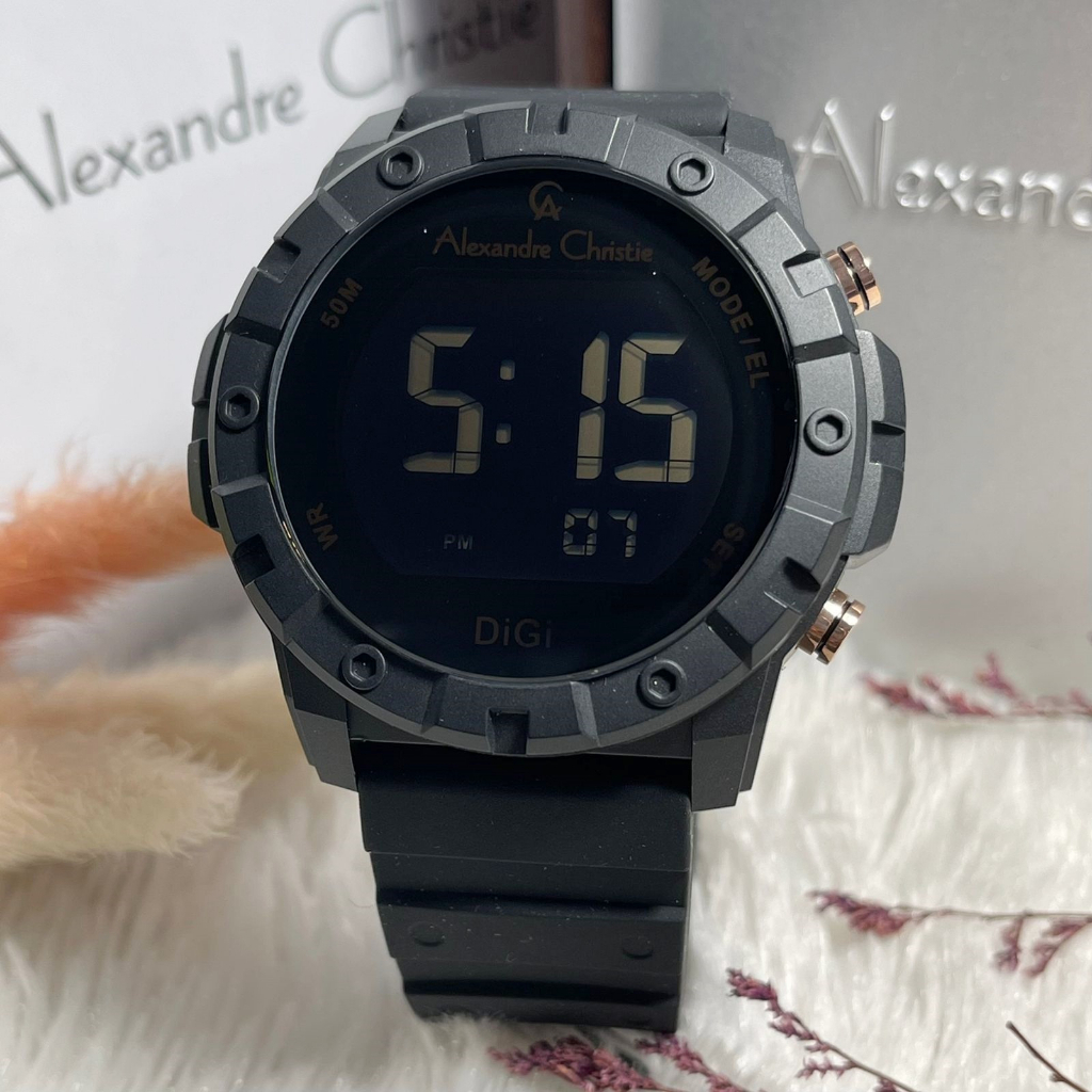 Jam Tangan Pria Alexandre Christie AC 9364 AC9364 Original Garansi Resmi Rubber