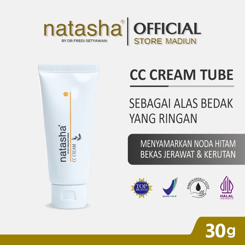 Natasha CC Cream Tube - Foundation, Alas bedak flawless