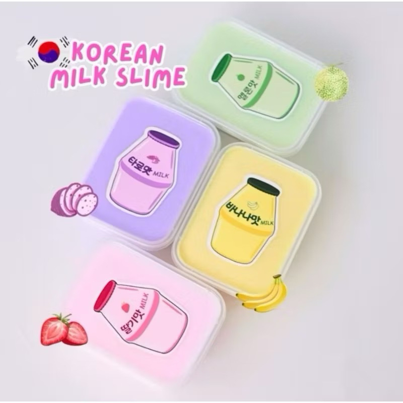 Korean Milk Slime by slime_semarang | Slime Murah