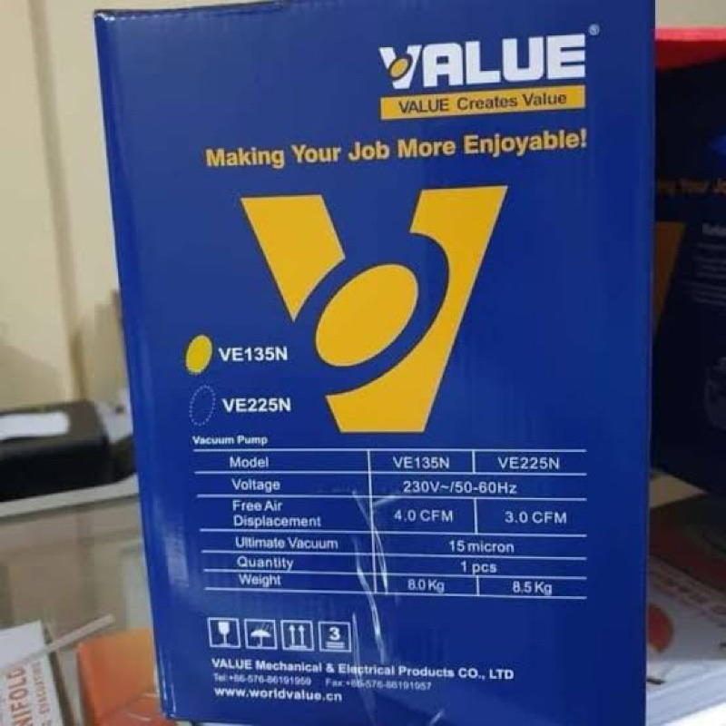 VACUUMP PUMP VALUE VE135N 1/3HP | VACUMP PUMP AC 1/3PK VALUE VE135N