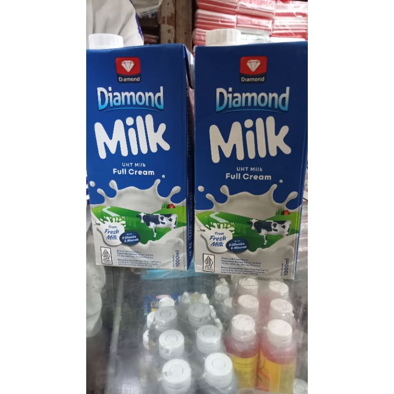 

uht diamond milk,susu diamond,full cream
