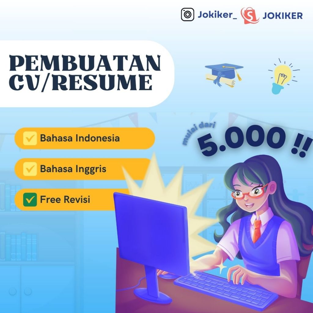 Jasa Pembuatan CV ATS | Desain CV | Curriculum Vitae | Jasa CV | Jasa Bikin Resume