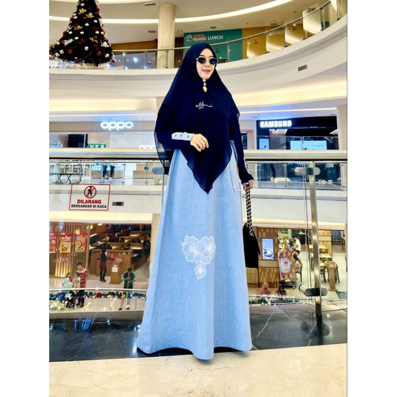 GAMIS WANITA JERSEY KOREA MIX JEANS(BF)