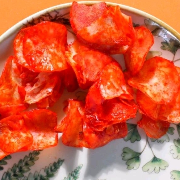 

Keripik Singkong Pedas Manis Balado Lengket 1kg