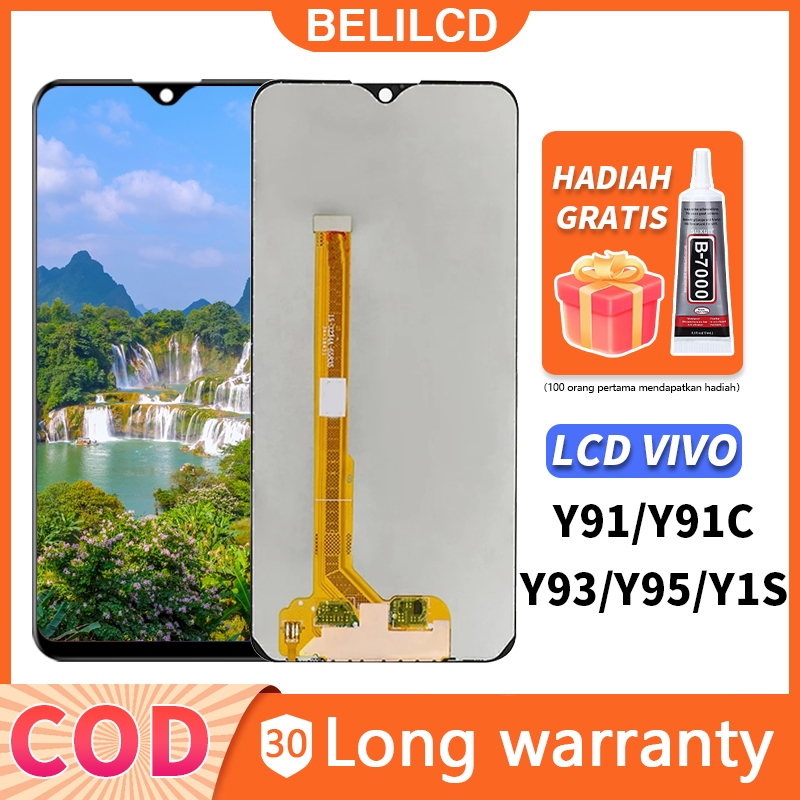 LCD VIVO Y91 Y91C Y95 Y93 Fullset Touchscreen Y91i Y93S Y1S U1 ORl Touch Screen Digitizer Layar Sent