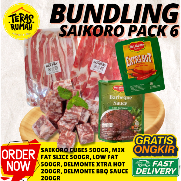 

SAIKORO PACK 6 - BEEF SLICE SAPI, SAIKORO WAGYU, DELMONTE SAUCE