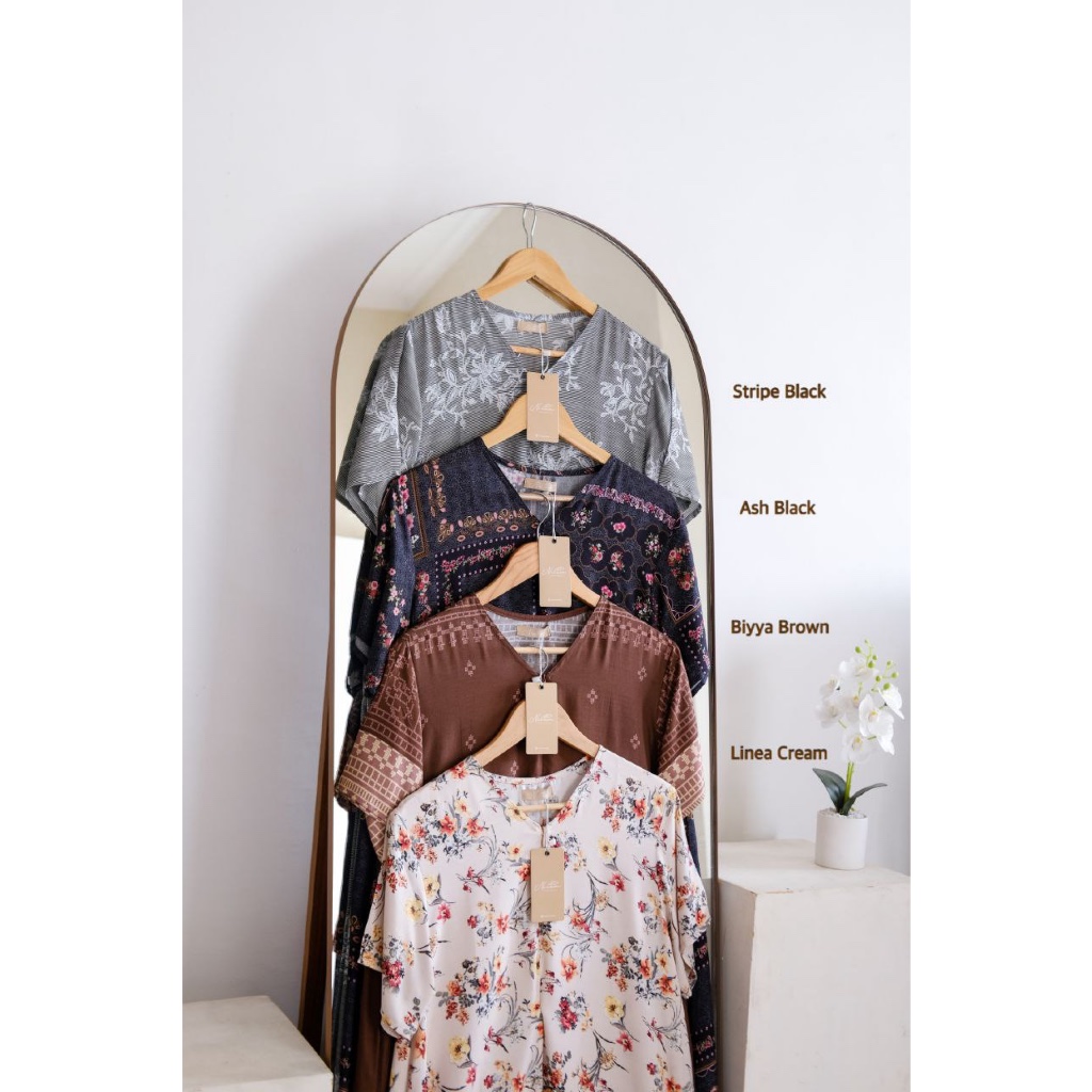 Hana Homedress Nilam Daster Panjang Dress Katun Rayon Premium by Nilam Indonesia NLMPO