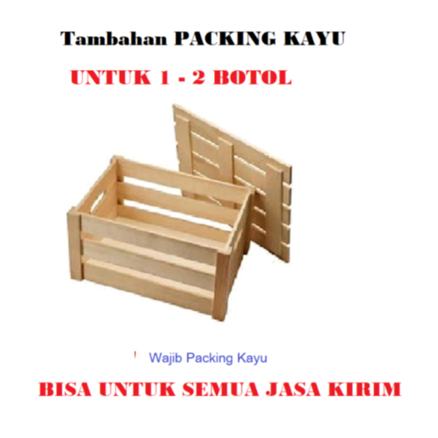 

KHUSUS CARGO ( UNTUK 1 - 2 BOTOL ) TAMBAHAN PACKING KAYU
