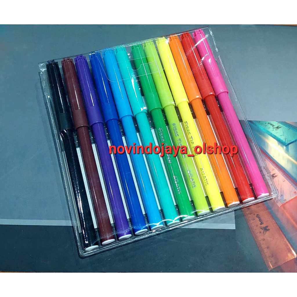 

AGATIS FIBRE TIP PEN SPIDOL AGATIS 12 WARNA TERLARIS