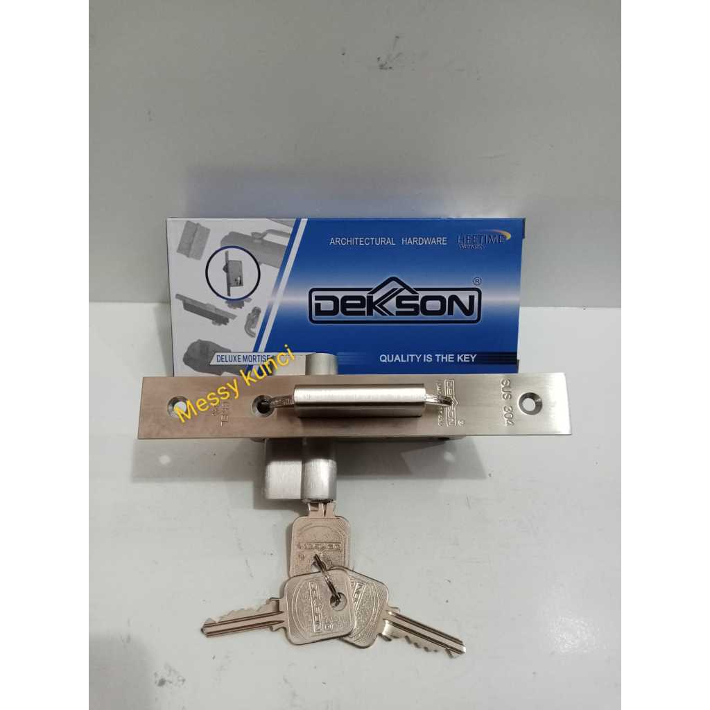Kunci pintu sliding Dekkson MTS SLD DL 84100 / Mortice lock sliding Dekkson MTS SLD DL 84100 + silin
