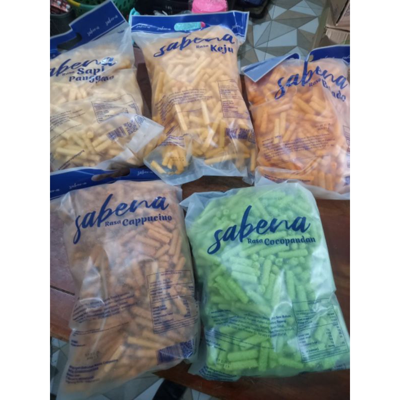 

Sabena Snack Stik banyak Varian Rasa Balado Jagung bakar Cocopandan