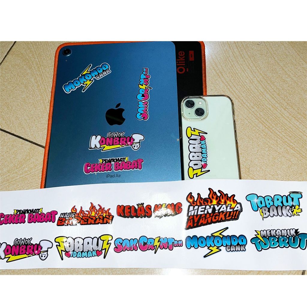 

STIKER PACK ISI 10PCS KONBRUT KELAS KING TOBRUT MENYALA AYANGKU
