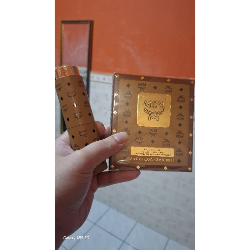 MCM EDP Refillable Travel Spray 3×18ml PRELOVED ORIGINAL Perfume