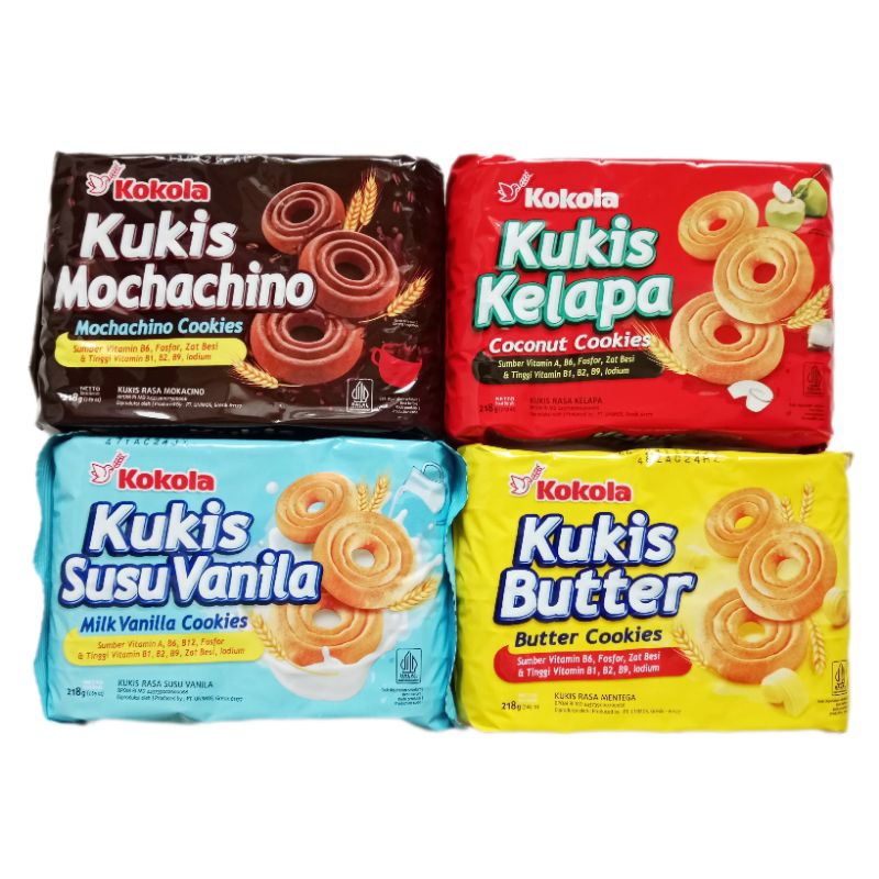 

Kokola Kukis Kelapa / Mochachino / Susu Vanilla / Butter