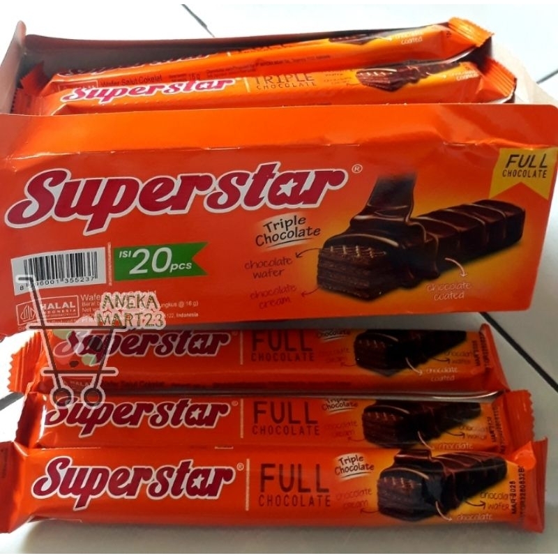 

WAFER COKELAT SUPERSTAR BOX isi 20 exp.OKT 2025