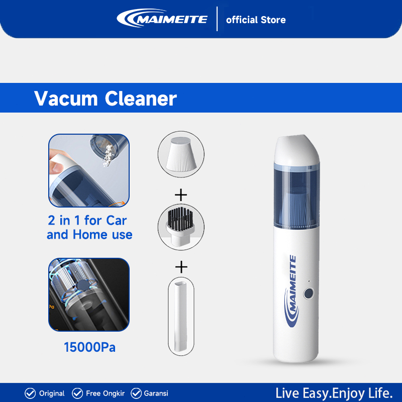 MAIMEITE Vacum Cleaner Penyedot Debu Portable Vacuum Cleaner Penyedot Debu Mobil Kuat Penghisap Debu