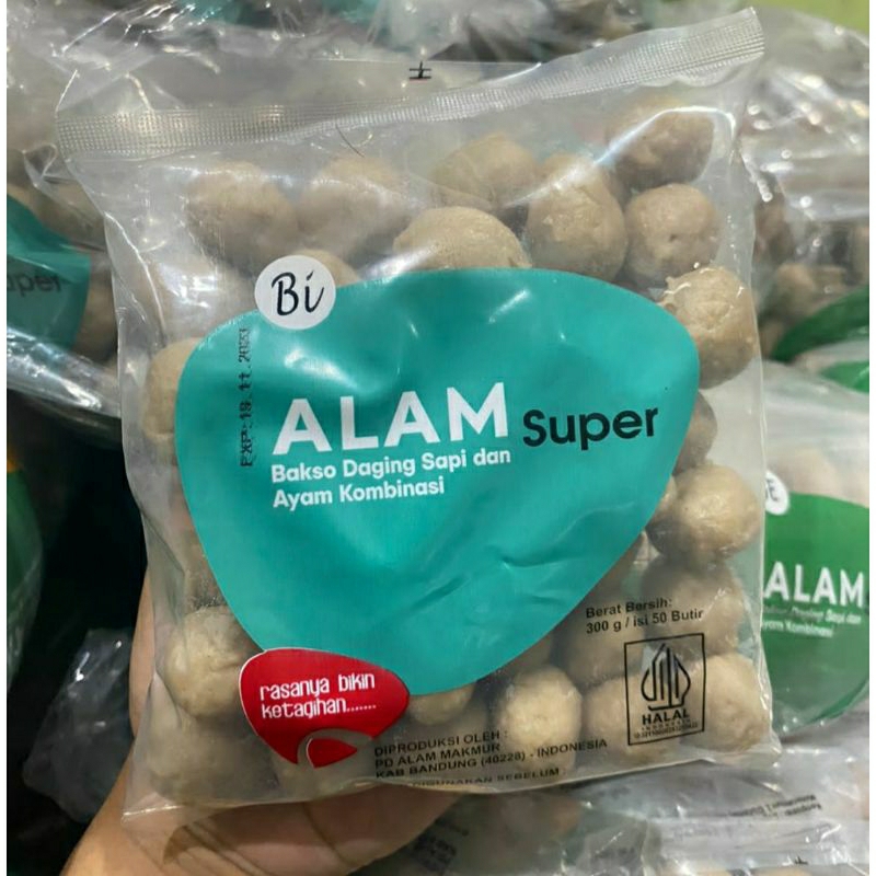 

Halal Alam Super Bakso Daging Sapi dan Ayam Kombinasasi