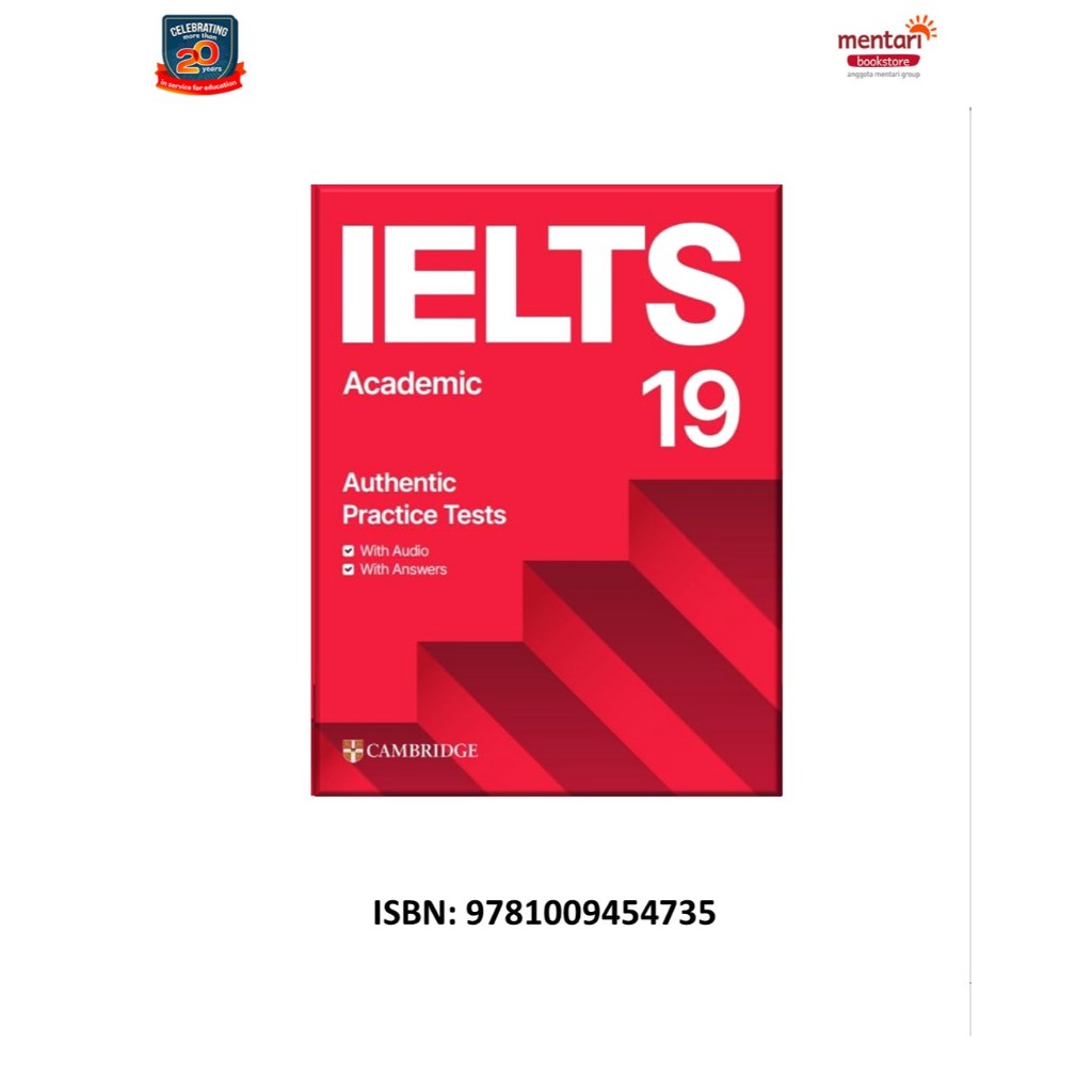 Cambridge IELTS 19 Academic Student Book w/Ans&Audio&Res Bank | Buku Tes IELTS