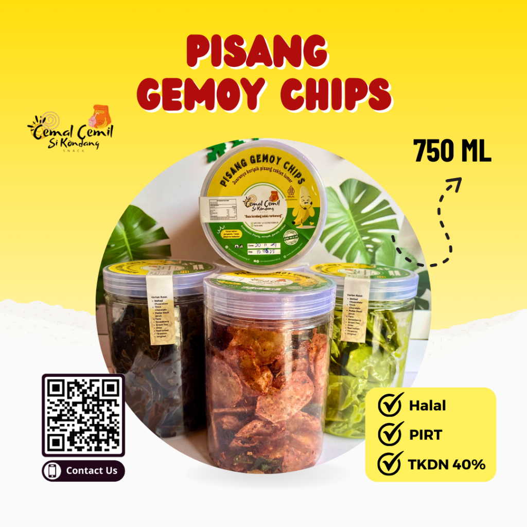 

KERIPIK PISANG | KERIPIK PISANG MANIS | KERIPIK PISANG COKLAT LUMER 750 ml