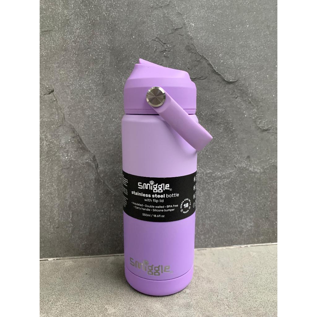 SMIGGLE SQUIGGLE STAINLESS STEEL 550ml LILAC - TERMOS SMIGGLE