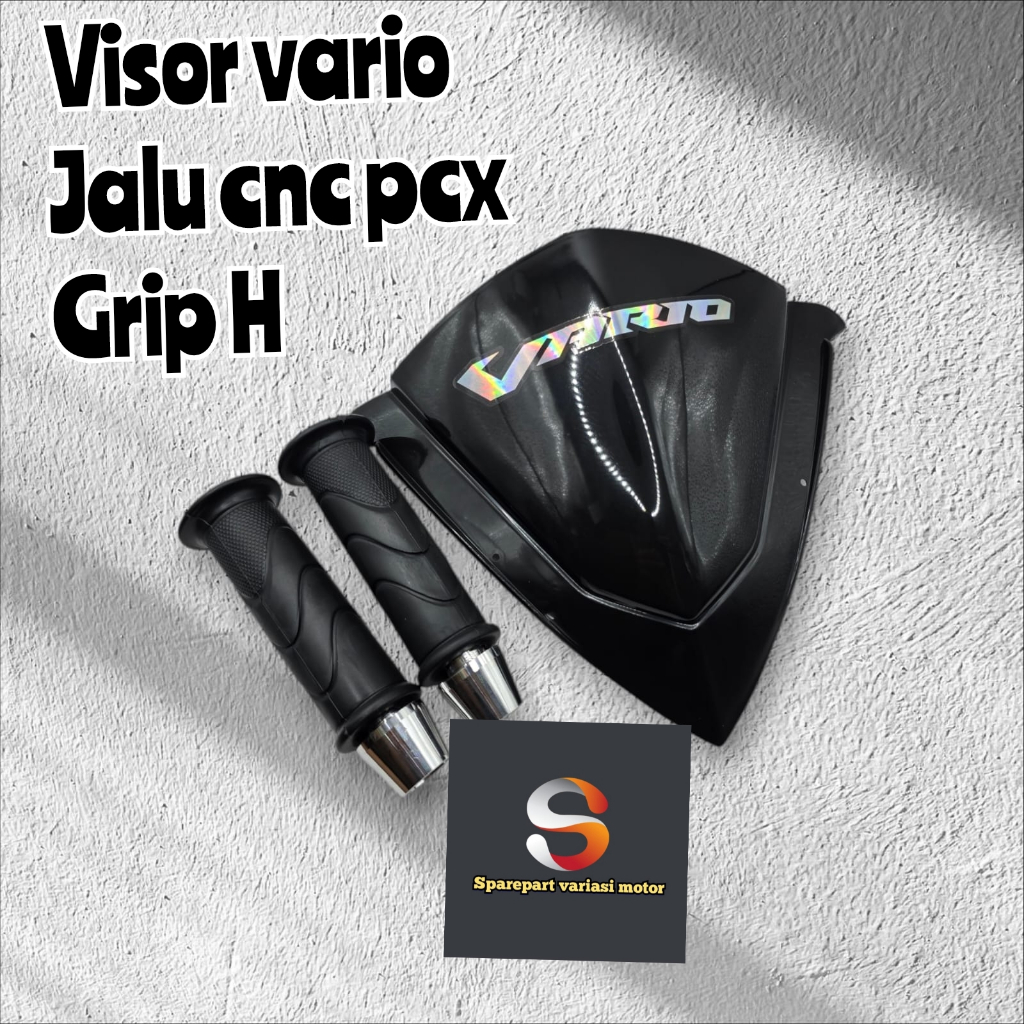1 paketan handgrip visor windshield vario 125 old lama visor vario 125 windshield vario old/sperpat 