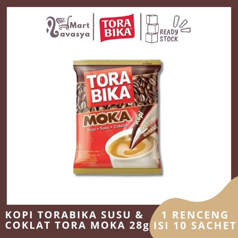 

KOPI TORABIKA SUSU + COKLAT TORA MOKA 28g - 1 RENCENG ISI 10 SACHET - KOTA BANDUNG - LAVASYA MART