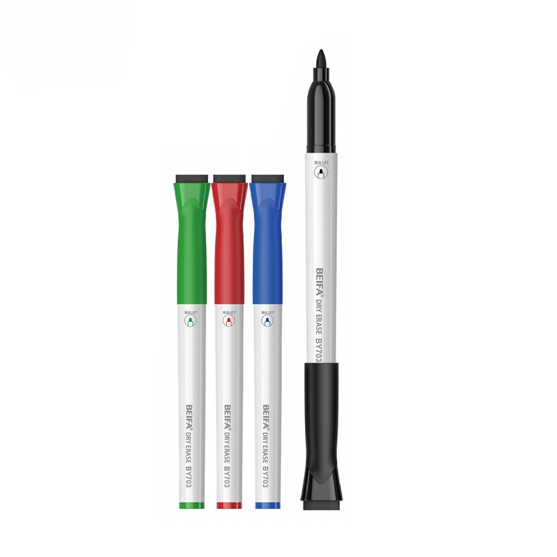 

Spidol Papan Tulis White Board Marker Pen Kecil + Eraser BEIFA non Permanent
