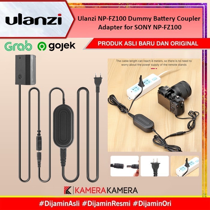 Ulanzi NP-FZ100 Dummy Battery Coupler Adapter for SONY NP-FZ100