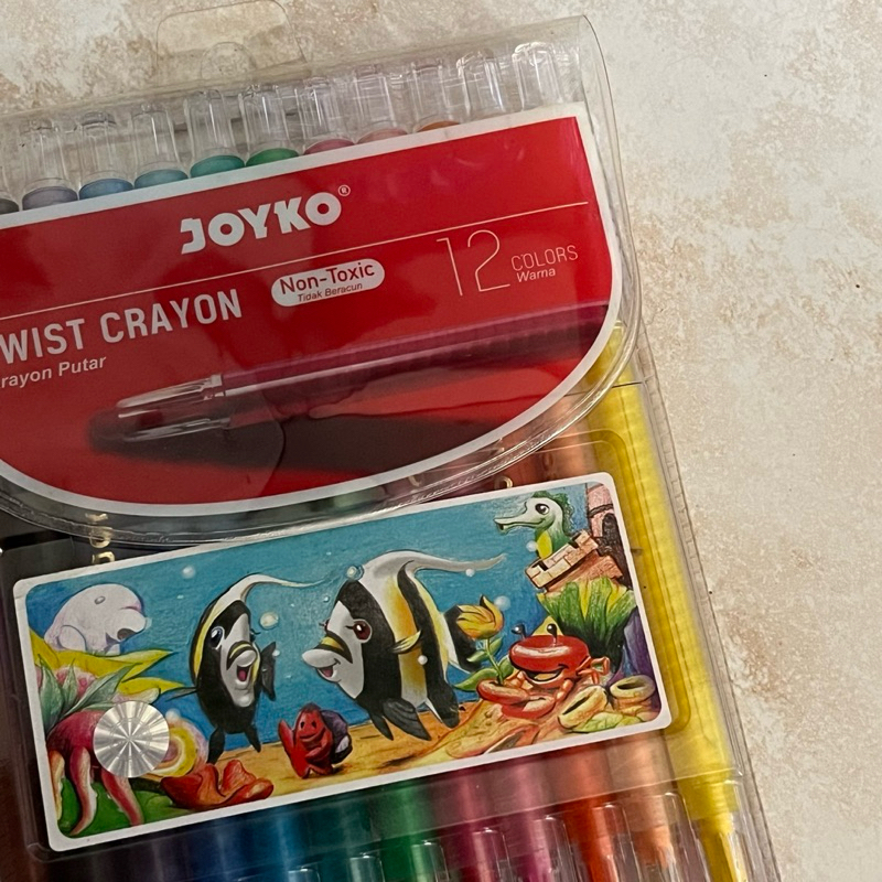 

Joyko Twist Crayon | Crayon Putar 12 Warna (PRELOVED)