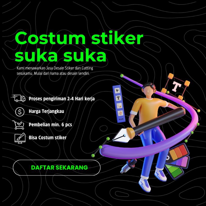 JASA DESAIN STIKER & CUTTING MURAH