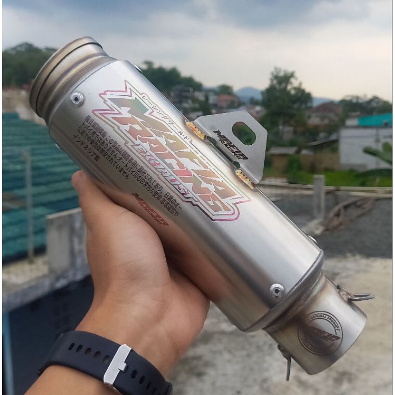 silincer knalpot MAFIA Racing tipe predator ,gahar engker inlet 50mm