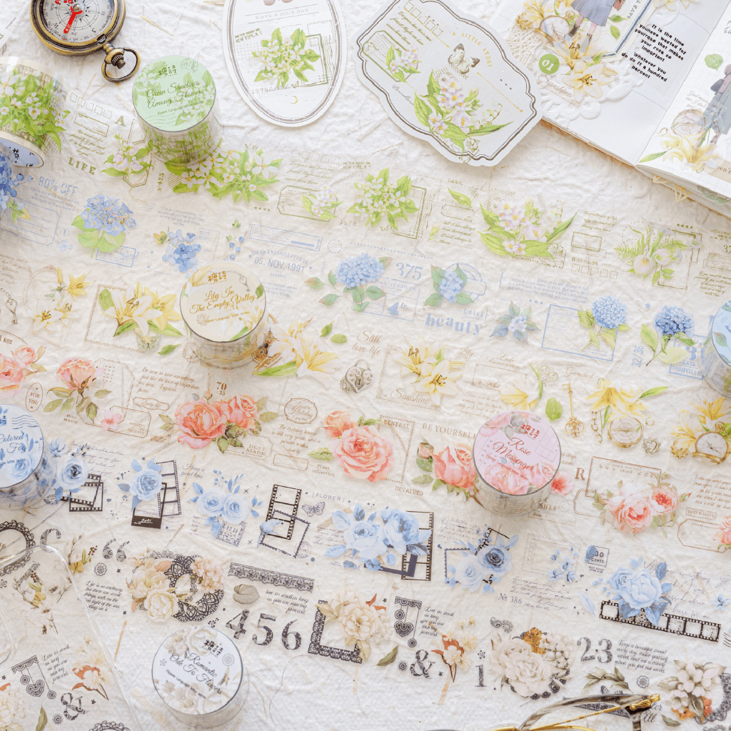 

Washi Tape 40mmx2m Seri Surat Bunga Sticker Aesthetic Dekorasi Journal Vintage Retro Scrapbook Jurnal Stiker Selotip