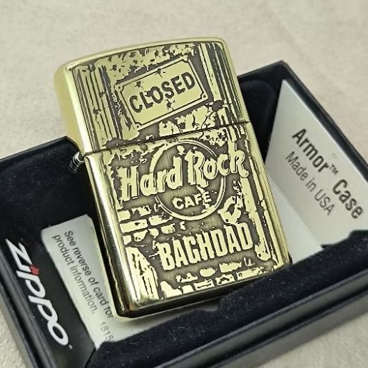 Zippo Armor Hard Rock Baghdad Original